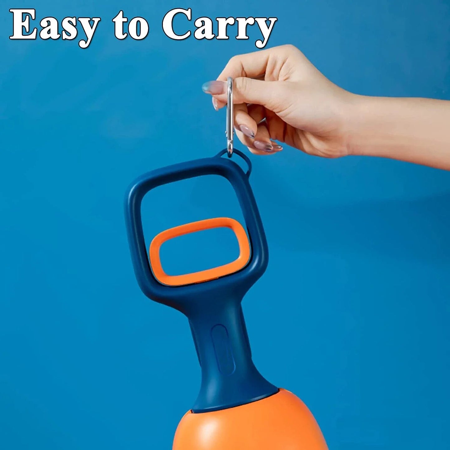 ATUBAN Dog Pooper Scooper Portable Poop Waste Pick Up, High Strength Material with Bag Dispenser Easy Grass & Gravel Pick Up
