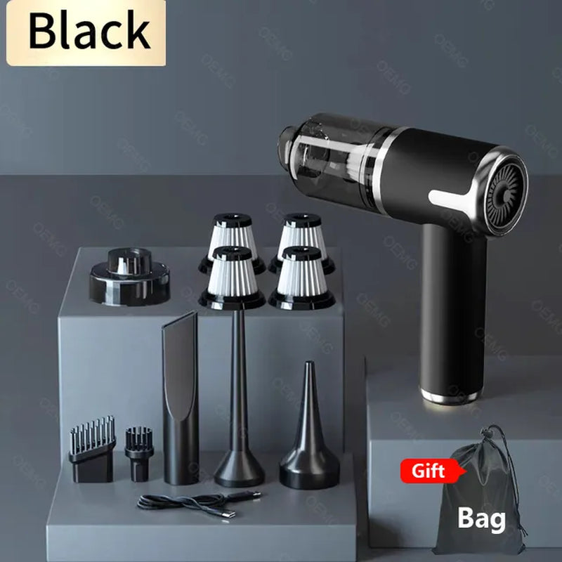 Mini Car Vacuum Cleaner, Portable, Wireless Hand Held Cleaner for Home/Car Cleaning
