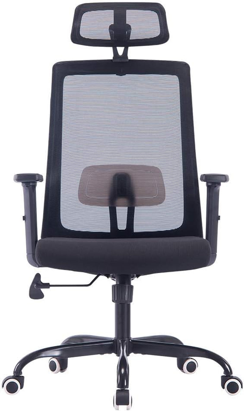 Black Office Chair, High Back Mesh Desk Chair, Ergonomic Computer Chair for Office.