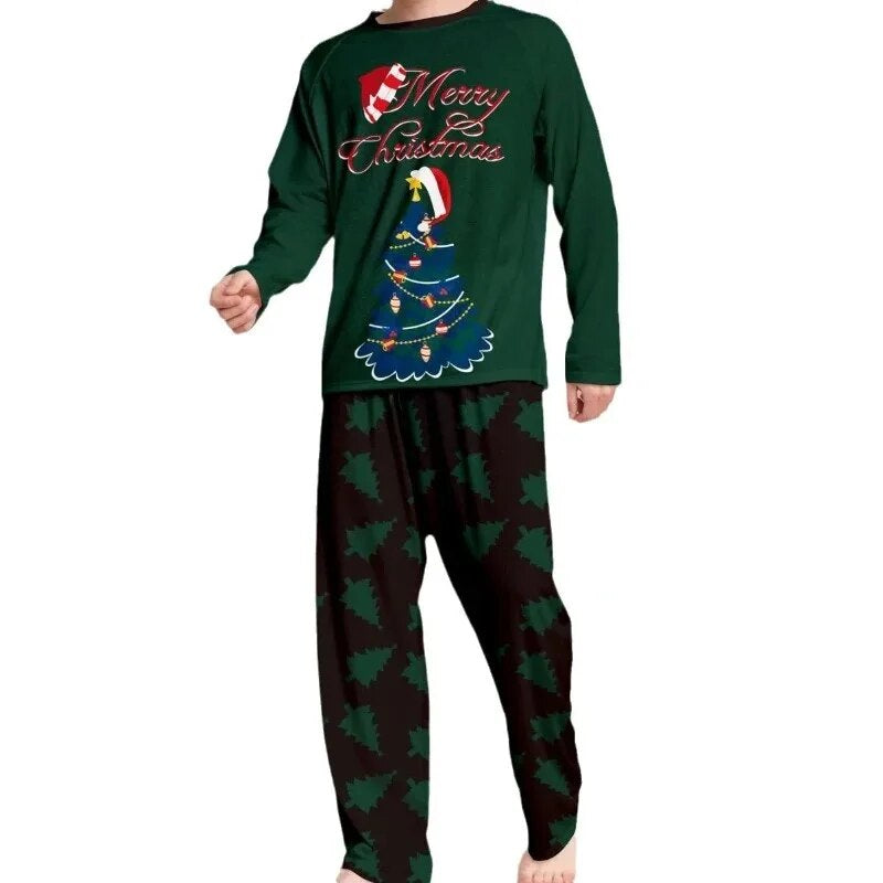 Family Matching Outfit Christmas New Spring Autumn Pajamas Sets Holiday Long Sleeves Homewear a Family of Five Sleepcoat H109