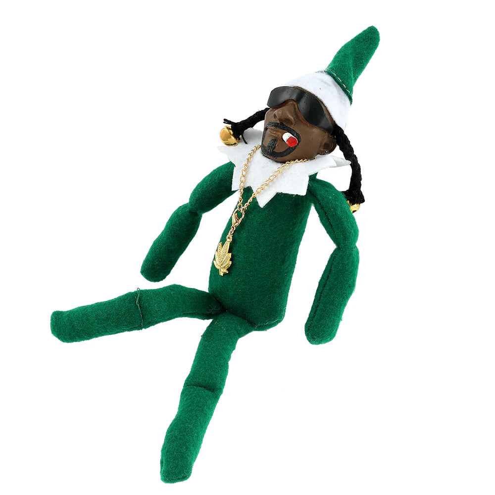 Snoop on a Stoop Christmas Elf Doll Spy on a Bent Christmas Elf Doll Home Decoration New Year Christmas Gift Toys