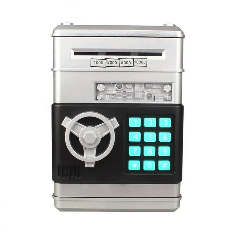 Electronic Piggy Bank Password Safe Box for Children, Coins, Cash, ATM Machine Kid Gifts