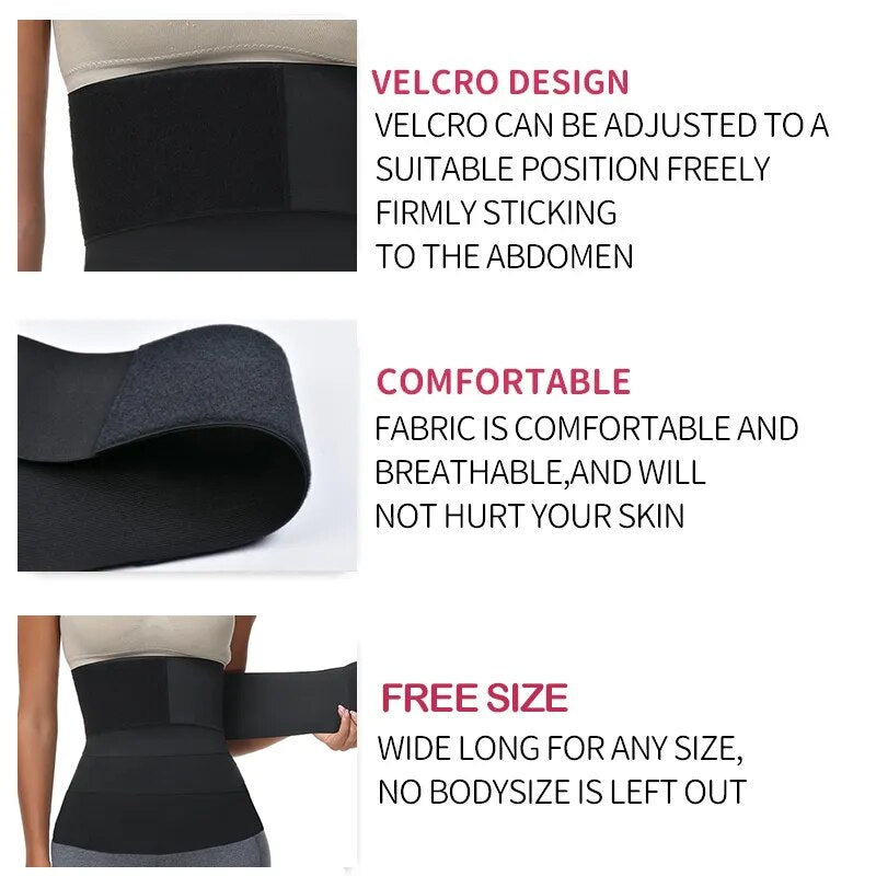 Bandage Wrap Snatch Me Up Premium Waist Trainer, Waist Trimmer, Back Support, Body Shaper, Compression Band Faja