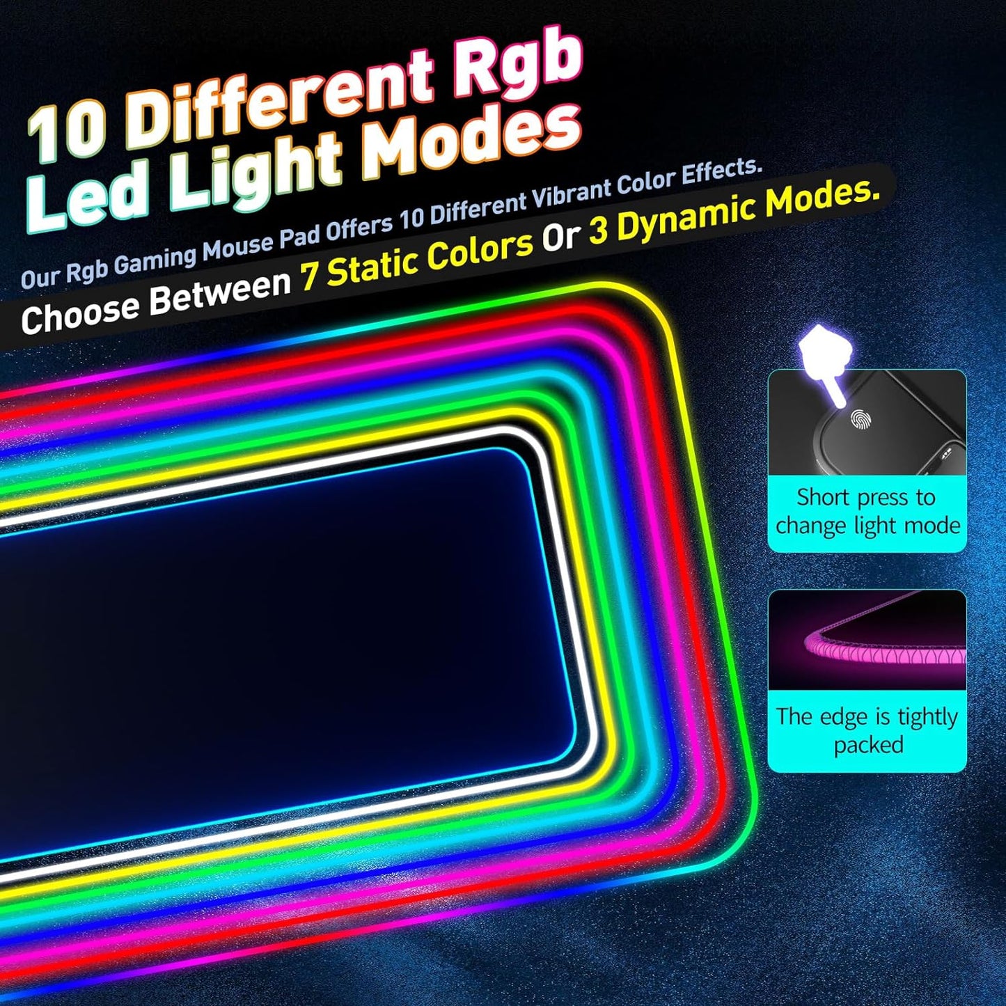 Gaming Mouse Pad with Wireless Charging,25W PD Fast Charging RGB Mousepad Gaming Accessories for Desk,Upgrade Your Gaming and Office Setup with Large Desk Pad (Black-With 25W Pd Charger)