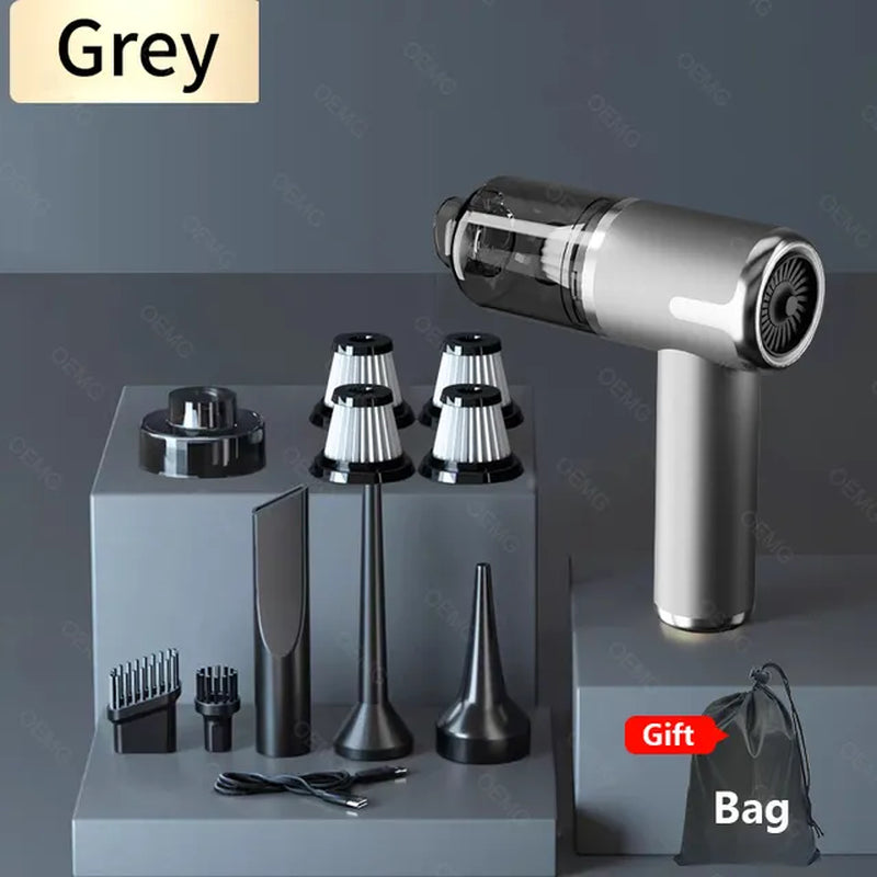 Mini Car Vacuum Cleaner, Portable, Wireless Hand Held Cleaner for Home/Car Cleaning