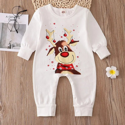 Christmas Family Pajamas Set Adult/Kid Sleepwear 2PCS  Tops +Pants Xmas Family Matching 