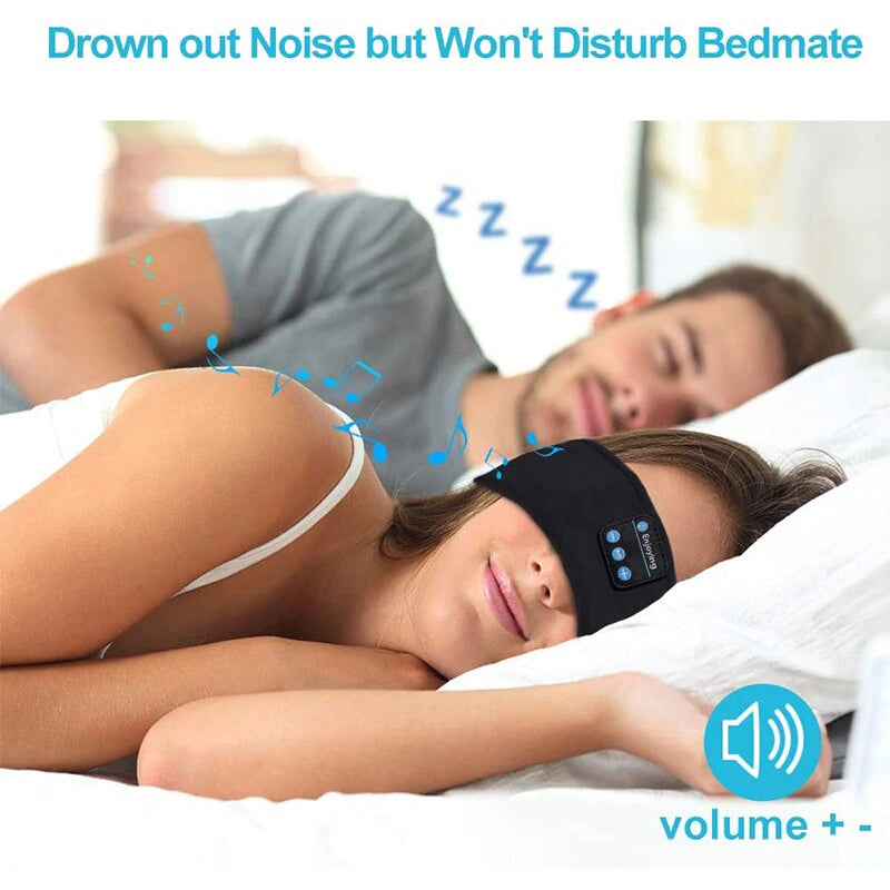 Bluetooth Wireless Earphones for Sleeping/Exercise/Eye Mask/Edge Band - Elastic