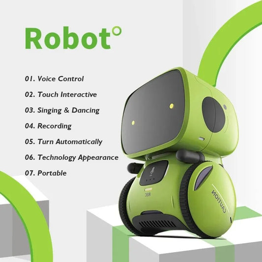 Kids Robot Toy: Smart Talking, Voice-Controlled, and Interactive Educational Partner for Kids Age 3+, with Singing, Dancing, and More