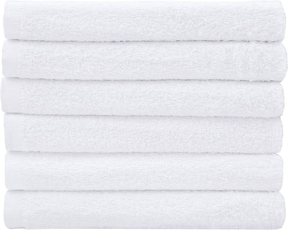 Cotton Washcloths Set - 100% Ring Spun Cotton, Premium Quality Flannel Face Cloths, Highly Absorbent and Soft Feel Fingertip Towels (24 Pack, White)