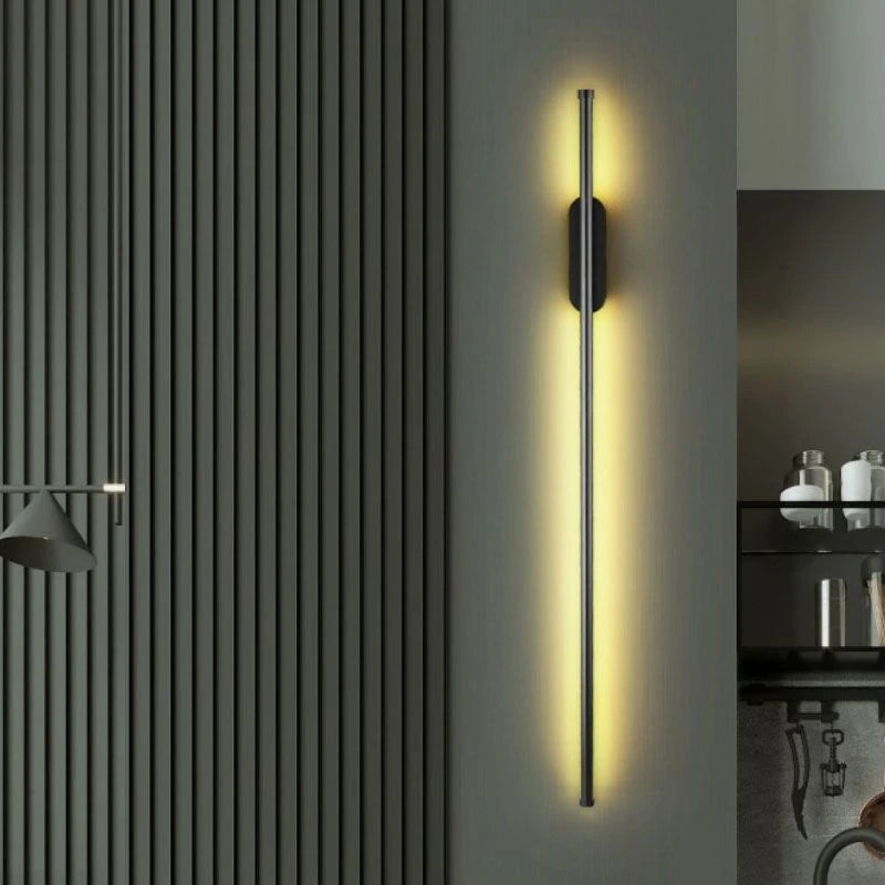 60Cm Strip LED Living Room Wall Light Modern Nordic Sofa Background Full Copper Bedroom Bedside Wall Light AC85-265V