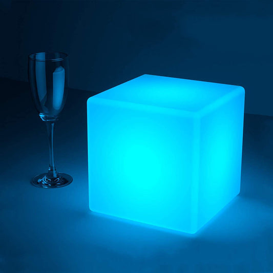 LED Light Cube:Rgb 16 Colors Cool Cosmic Cube Lights with Remote Control, MCU Tesseract Mood Lamp, IP65 Waterproof and USB Charging beside Desk Lamp, Perfect for Kids Nursery and Toys (7 Inch)