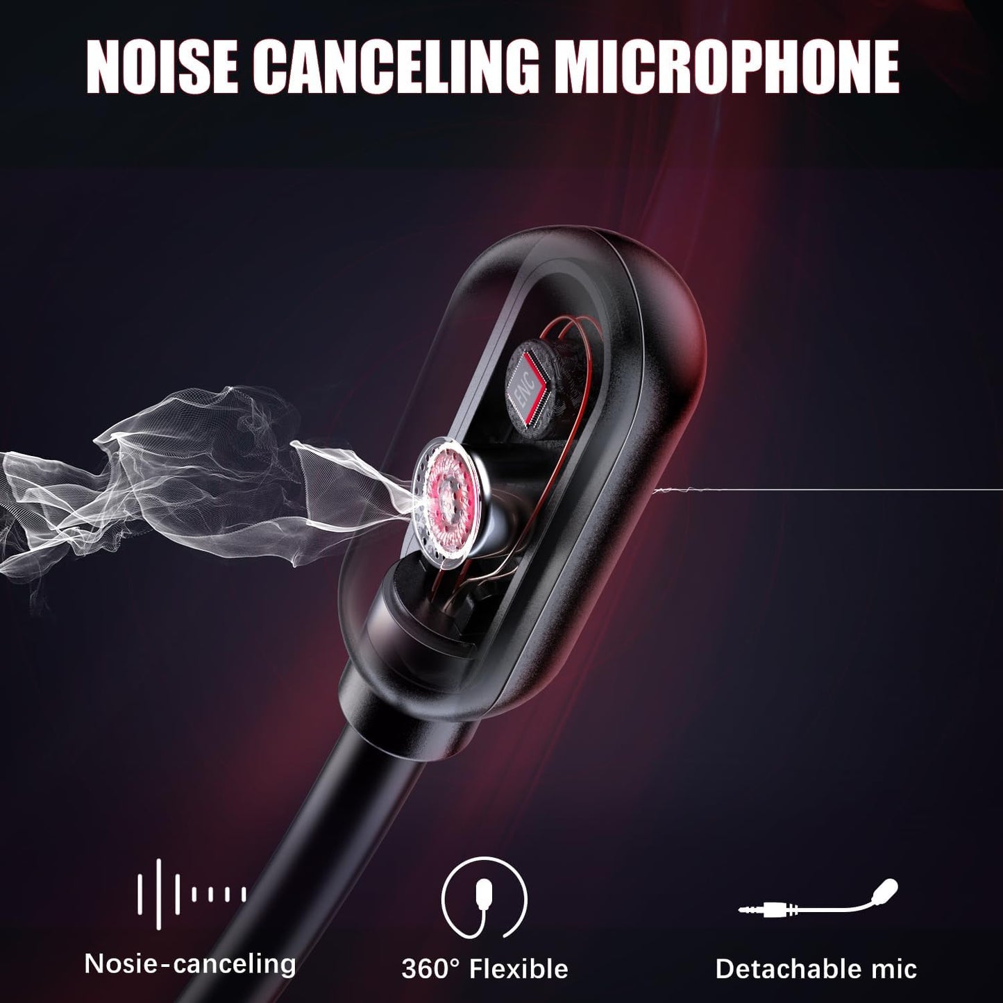 Wireless Gaming Headset 2.4Ghz USB & Type-C Gaming Headphones for PC, PS4, PS5, Switch, Bluetooth 5.3 Gaming Headset with Detachable Noise Cancelling Microphone