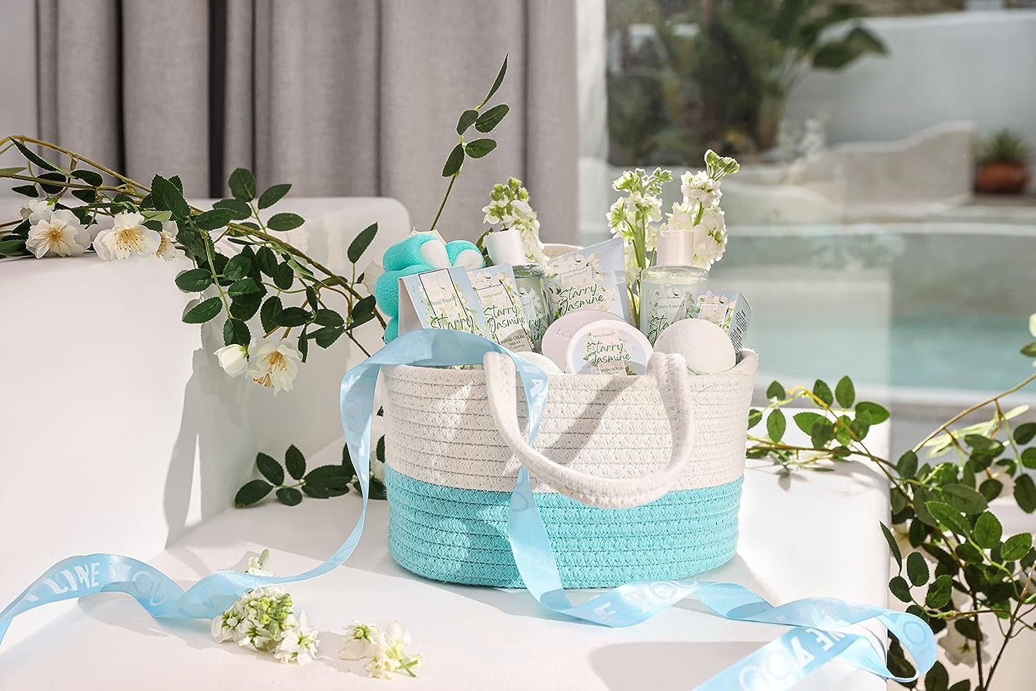  Bath Gifts Set for Women, with Essential Oil, Shower Gel, Bubble Bath, Spa Set