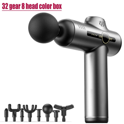 Facial Massage Gun Electric Percussion Pistol Massager Body/Neck/Back, Deep Tissue Muscle, Relaxation, Pain Relief