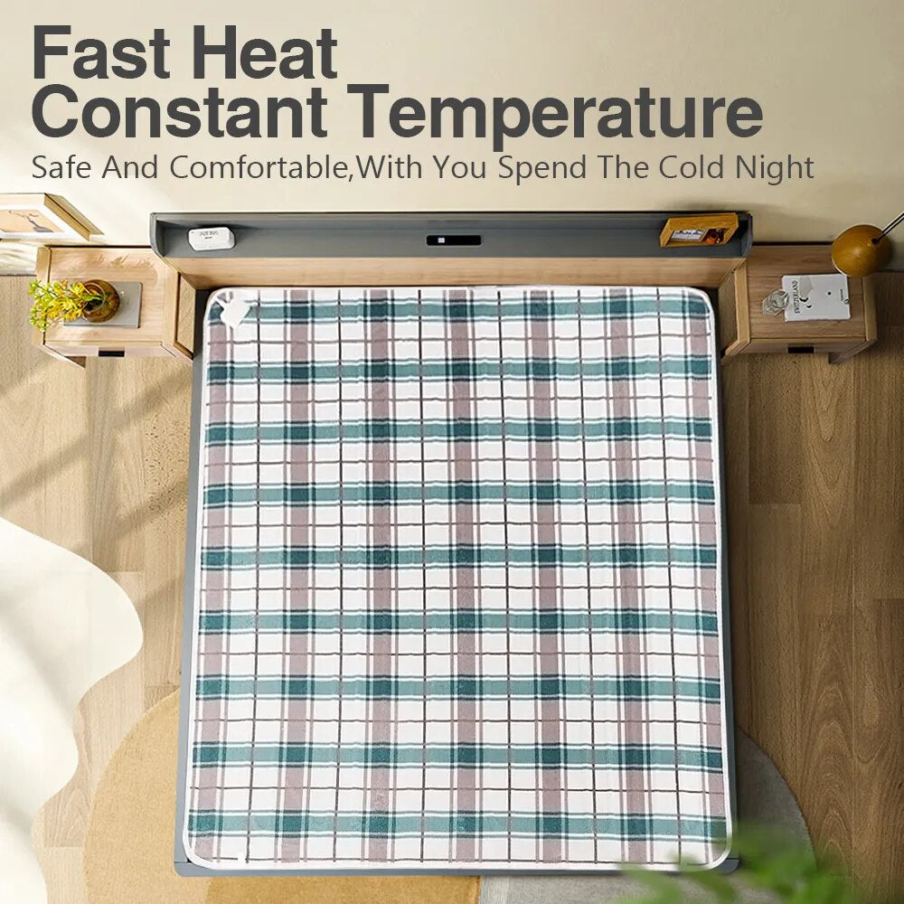Electric Heated Blanket 220/110V Thick & Cozy