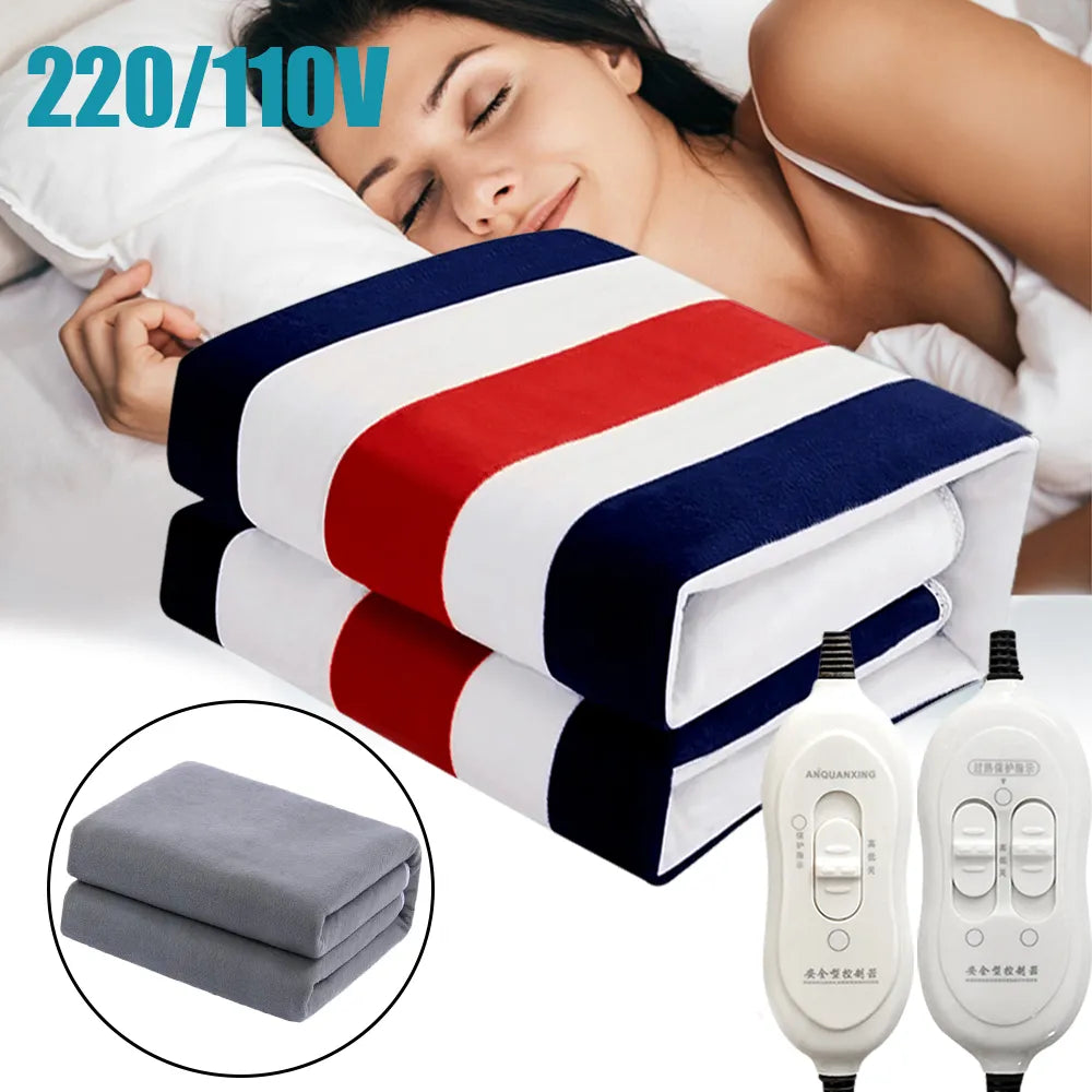 Electric Heated Blanket 220/110V Thick & Cozy