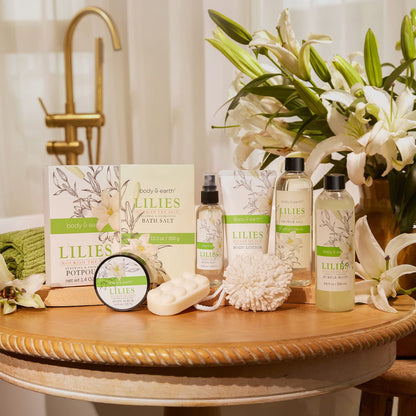 Spa/Gift Basket Gifts for Women, Lily 10Pc Spa Kit Gift Set, Bath Set
