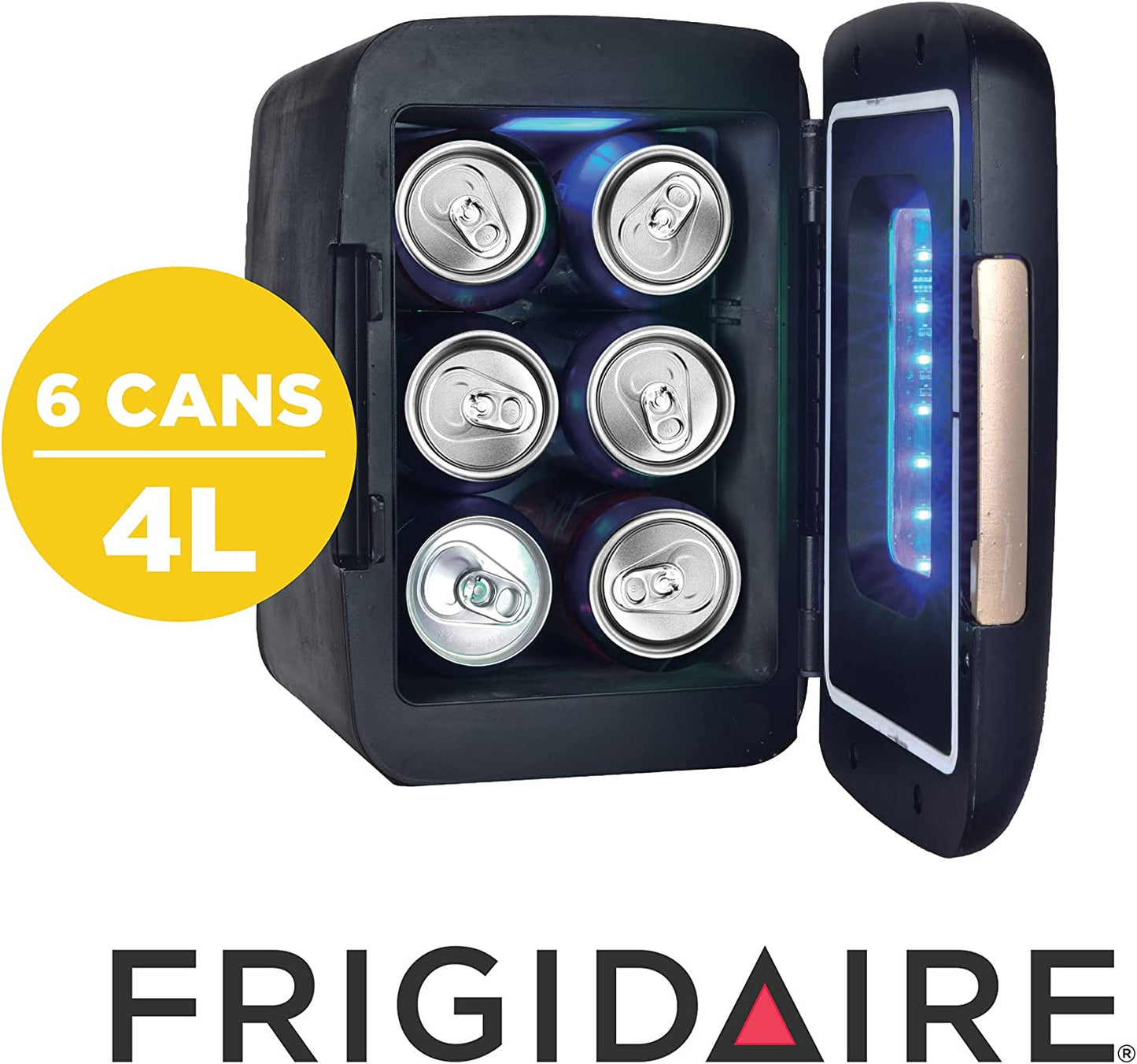 EFMIS179 Gaming Light up Mini Beverage Refrigerator, Stealth