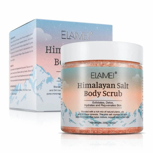 Natural Himalayan Exfoliating Salt Body Scrub for Acne, Blackheads, & Deep Cleansing