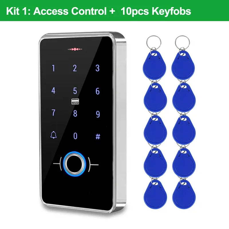 RFID Fingerprint Access Control System Door Lock, IP68 Fully Waterproof Electric Lock Set for Home Safe, Outdoor