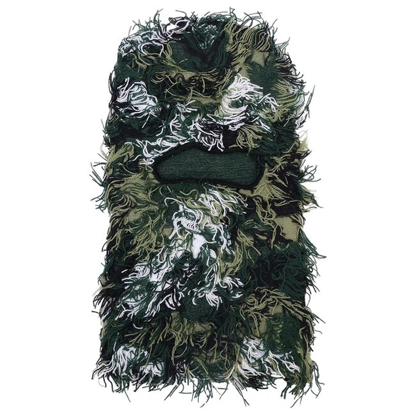  Balaclava Distressed Knitted Caps Full Face Ski Mask Women/Men Outdoor Camouflage Fleece Fuzzy Ski Balaclava BeaniesHat