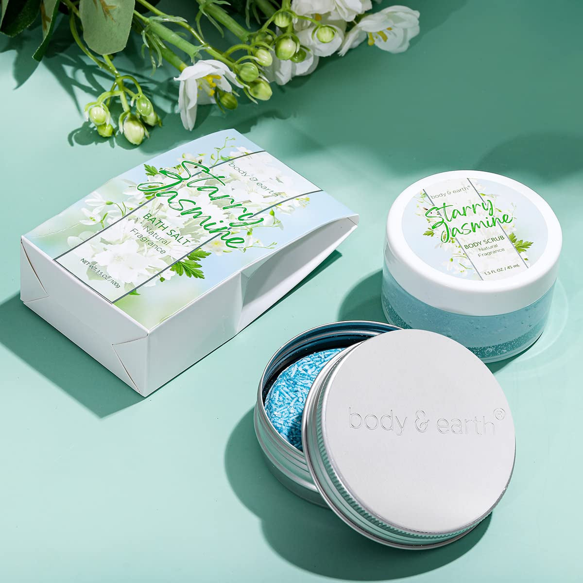  Bath Gifts Set for Women, with Essential Oil, Shower Gel, Bubble Bath, Spa Set
