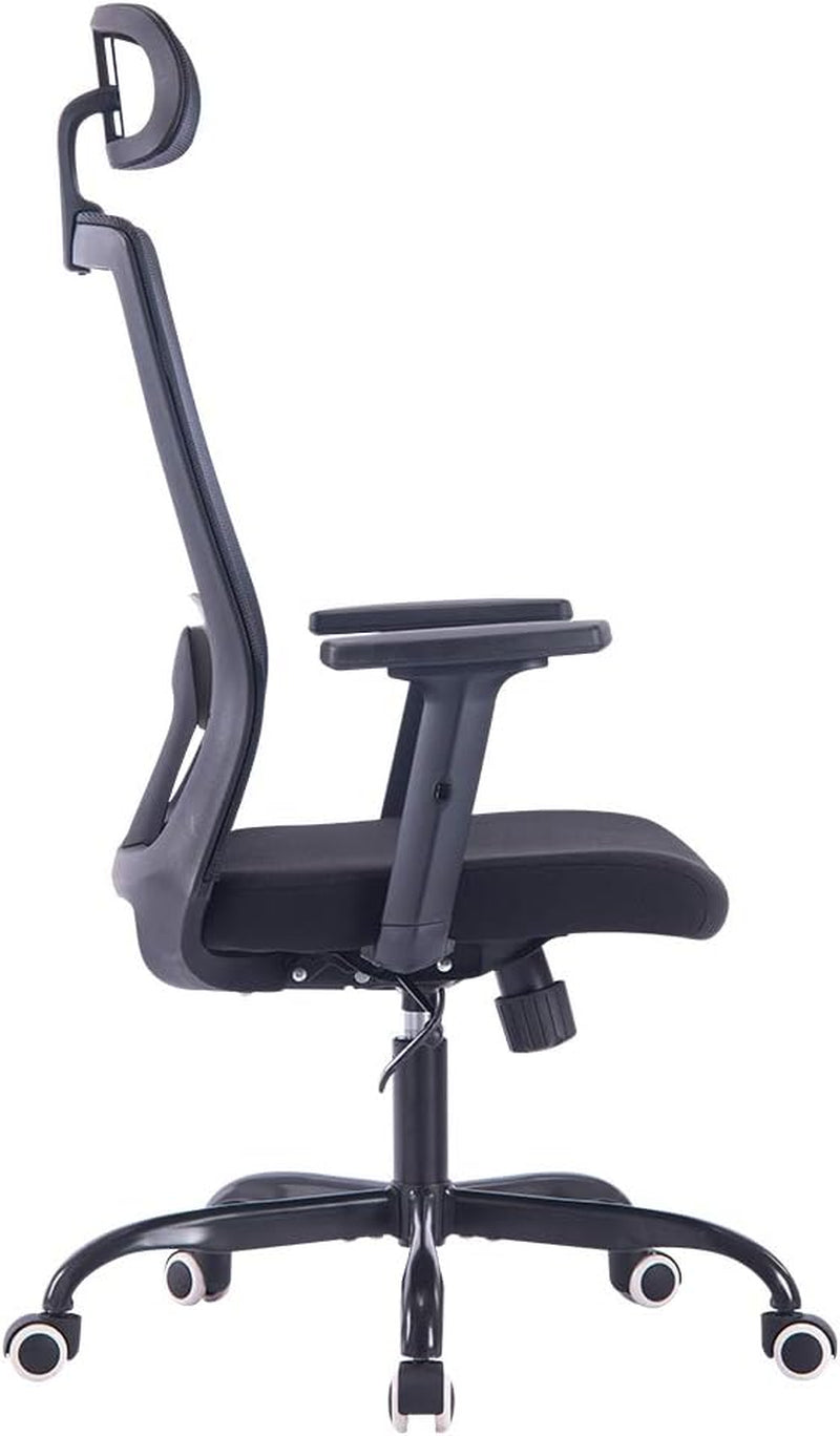 Black Office Chair, High Back Mesh Desk Chair, Ergonomic Computer Chair for Office.