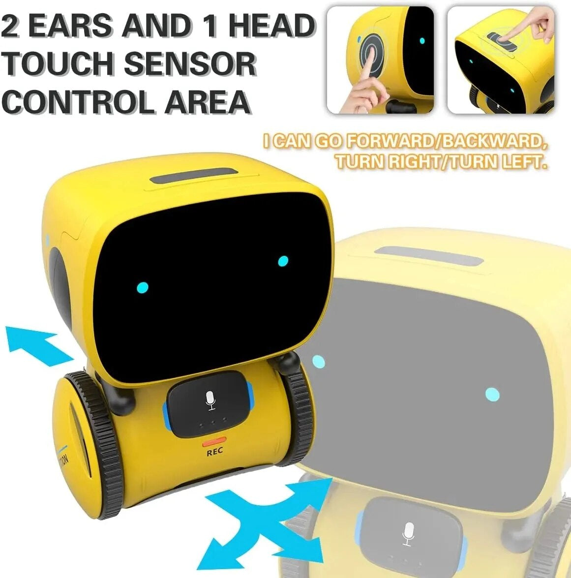 Kids Robot Toy: Smart Talking, Voice-Controlled, and Interactive Educational Partner for Kids Age 3+, with Singing, Dancing, and More