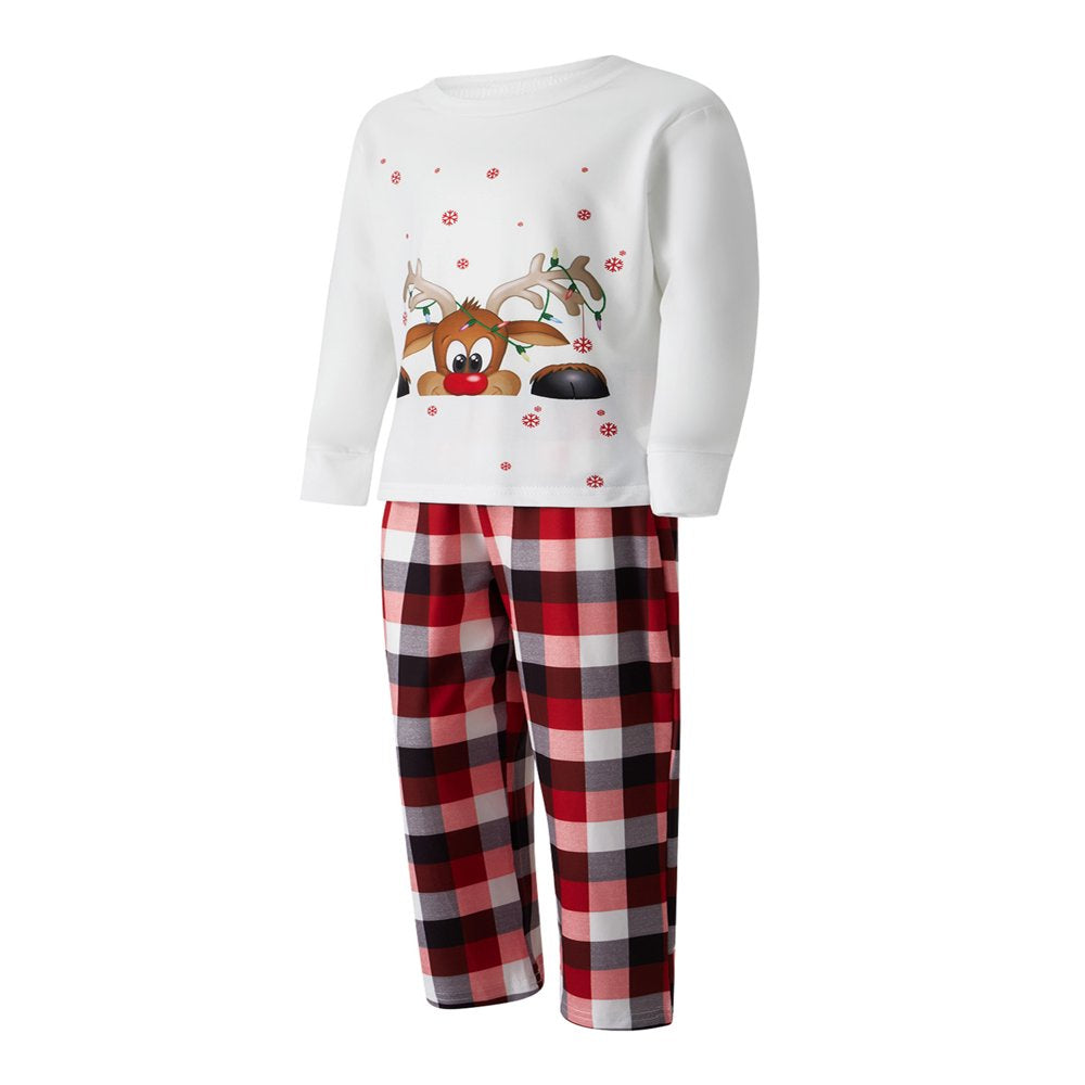 Christmas Pajamas for Family 2023 Family Matching Outfits Xmas Long Sleeve Family Jammies Matching Holiday Pajamas