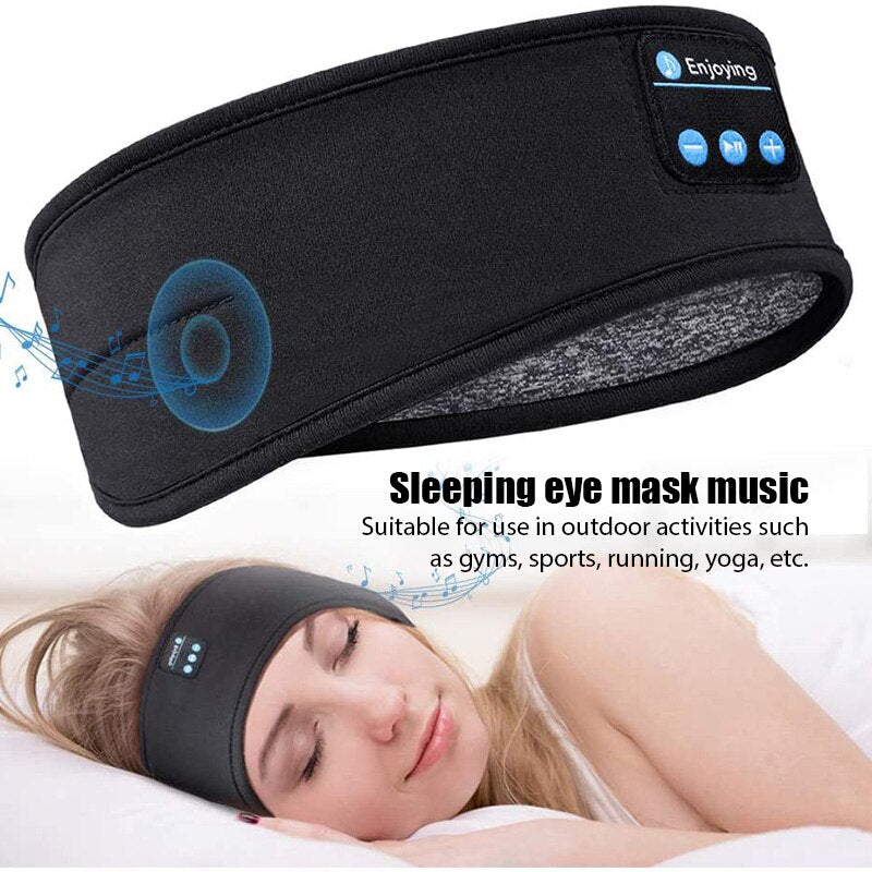 Bluetooth Wireless Earphones for Sleeping/Exercise/Eye Mask/Edge Band - Elastic