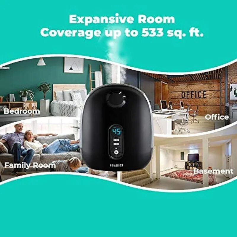 Totalcomfort Deluxe Air Humidifiers Top-Fill Dual 3.8L Water Tanks with Cool and Warm Mist