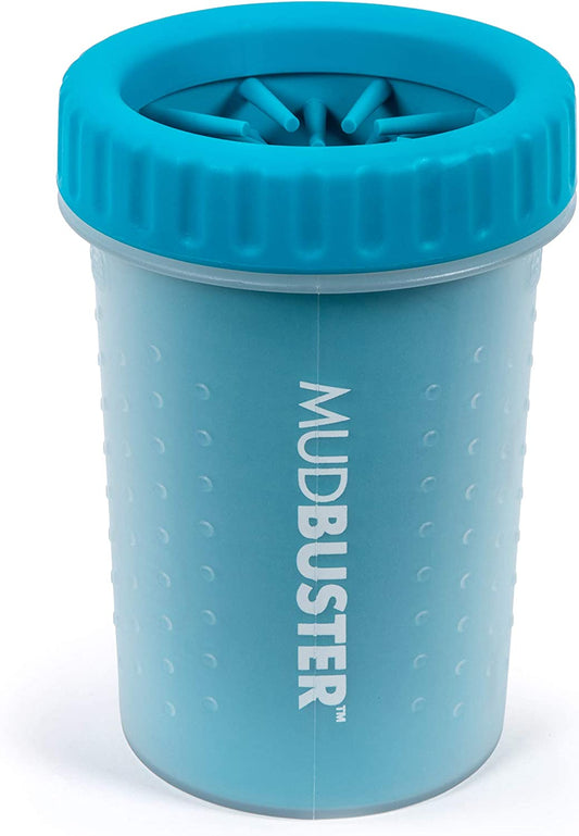 Mudbuster Portable Dog Paw Cleaner, Medium, Blue
