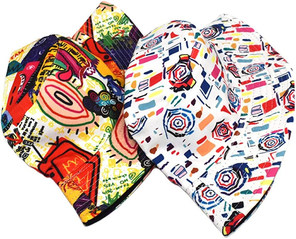 Bucket Hat for Men Women,Packable Reversible Printed Sun Hats,Fisherman Outdoor Summer Travel Hiking Beach Caps