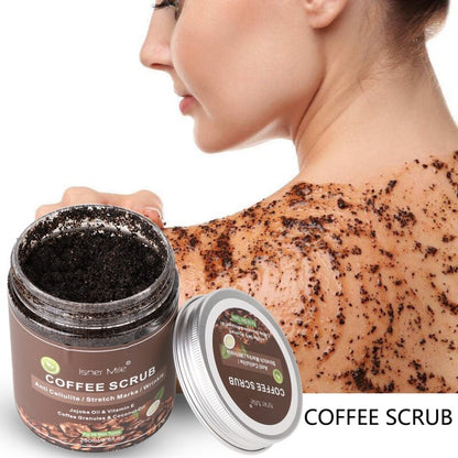 Coffee Scrub Exfoliating Facial, Sea Salt for Brightening, Anti Cellulite Acne Treatment