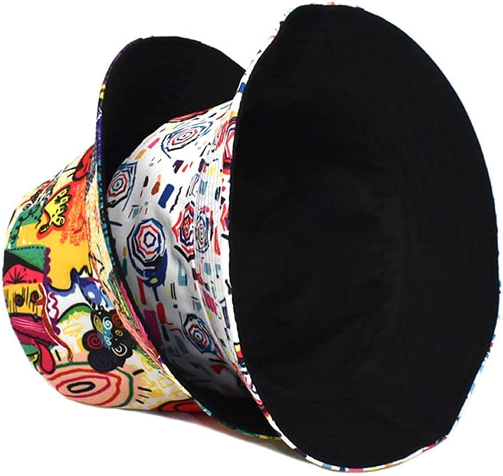 Bucket Hat for Men Women,Packable Reversible Printed Sun Hats,Fisherman Outdoor Summer Travel Hiking Beach Caps