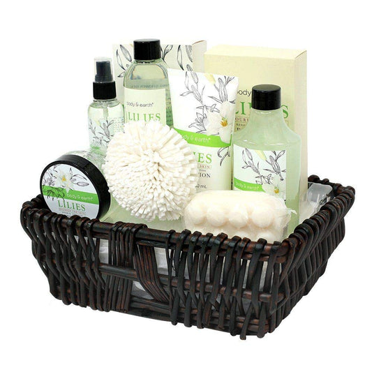 Spa/Gift Basket Gifts for Women, Lily 10Pc Spa Kit Gift Set, Bath Set