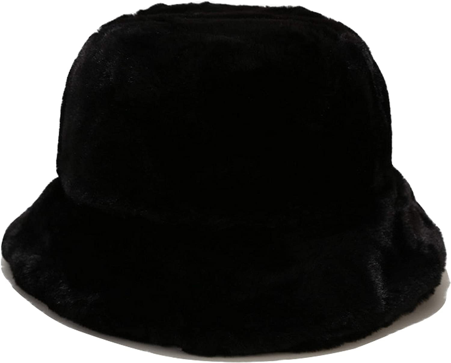 Winter Faux Fur Bucket Hat Fluffy Warm Hat Unisex