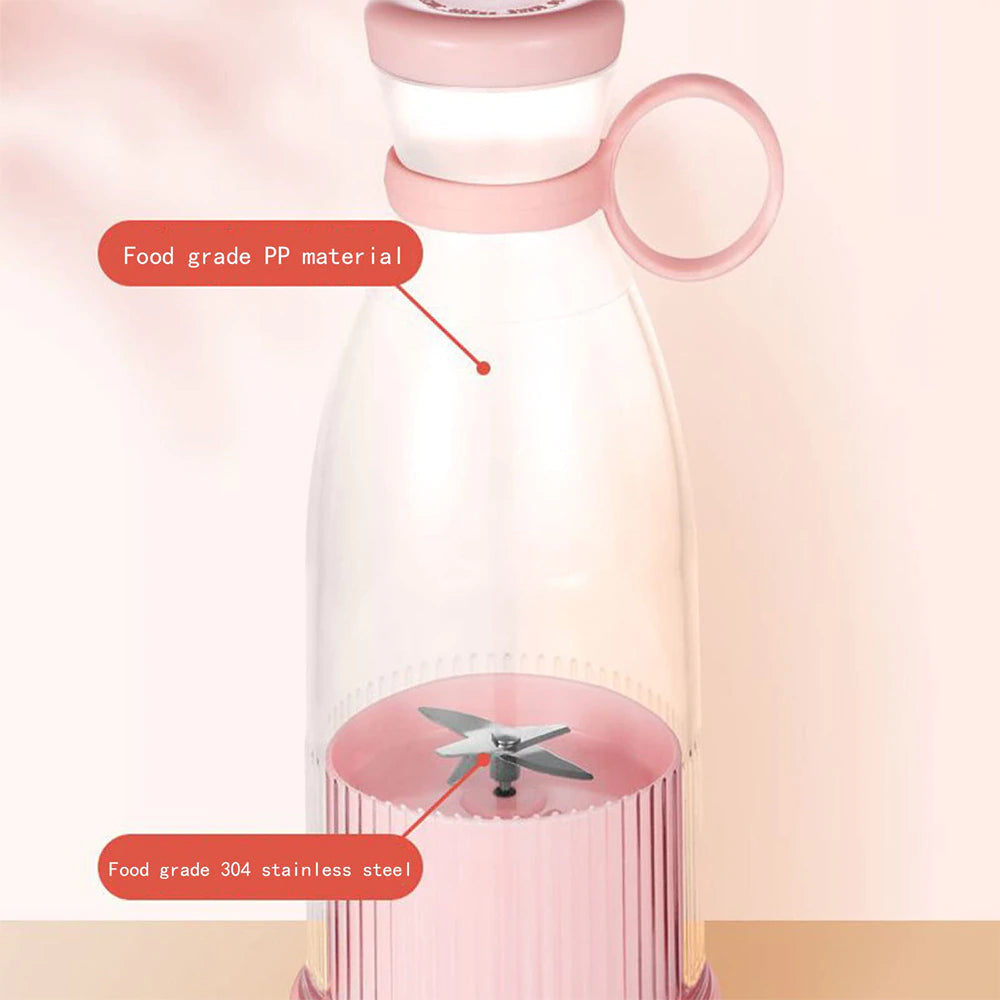 Rechargeable Mixer/Fresh Fruit Juicer Mini Fast Electric Blender/ Smoothie Maker (Portable)