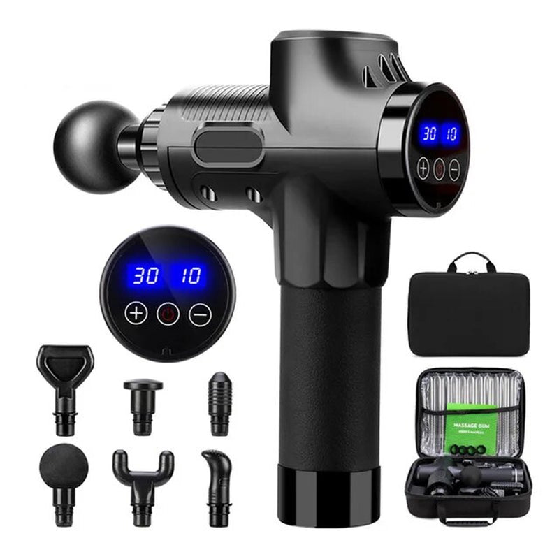Facial Massage Gun Electric Percussion Pistol Massager Body/Neck/Back, Deep Tissue Muscle, Relaxation, Pain Relief