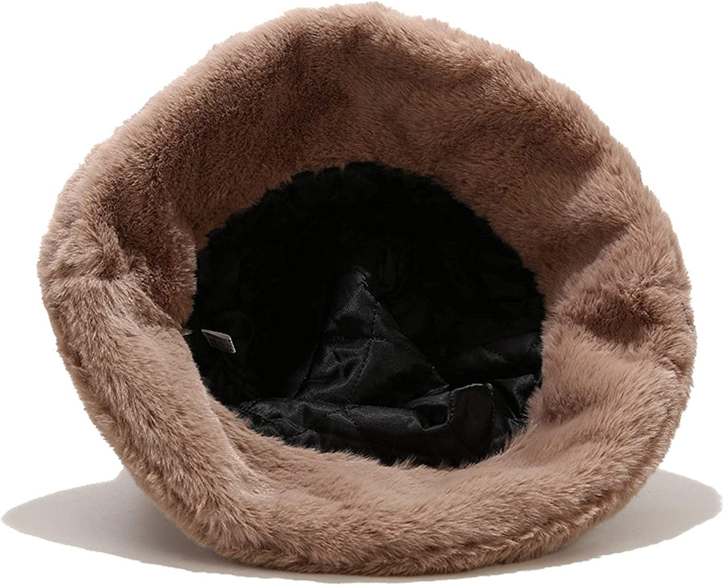 Winter Faux Fur Bucket Hat Fluffy Warm Hat Unisex
