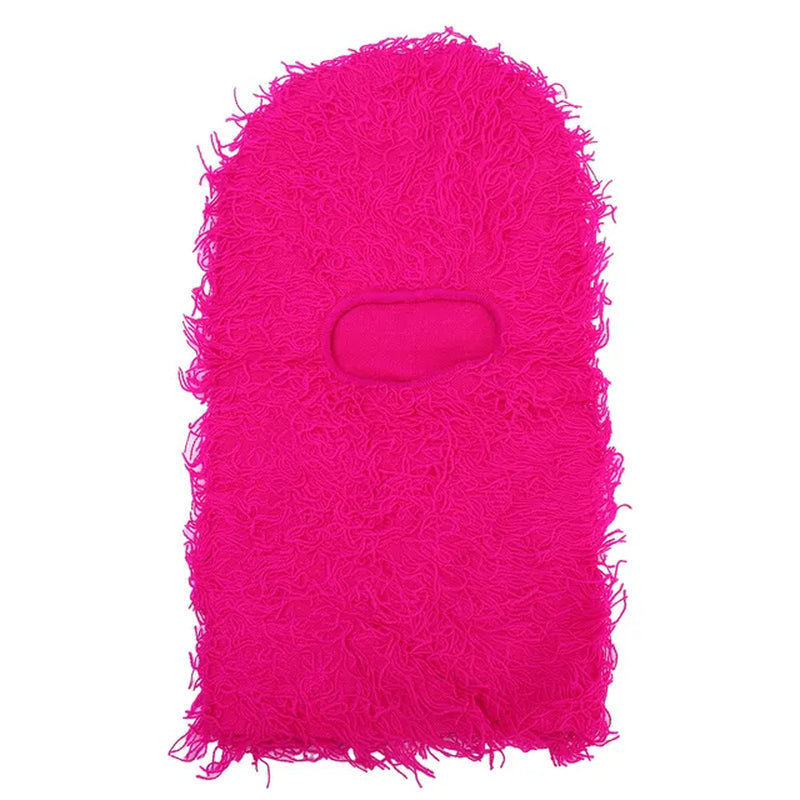  Balaclava Distressed Knitted Caps Full Face Ski Mask Women/Men Outdoor Camouflage Fleece Fuzzy Ski Balaclava BeaniesHat