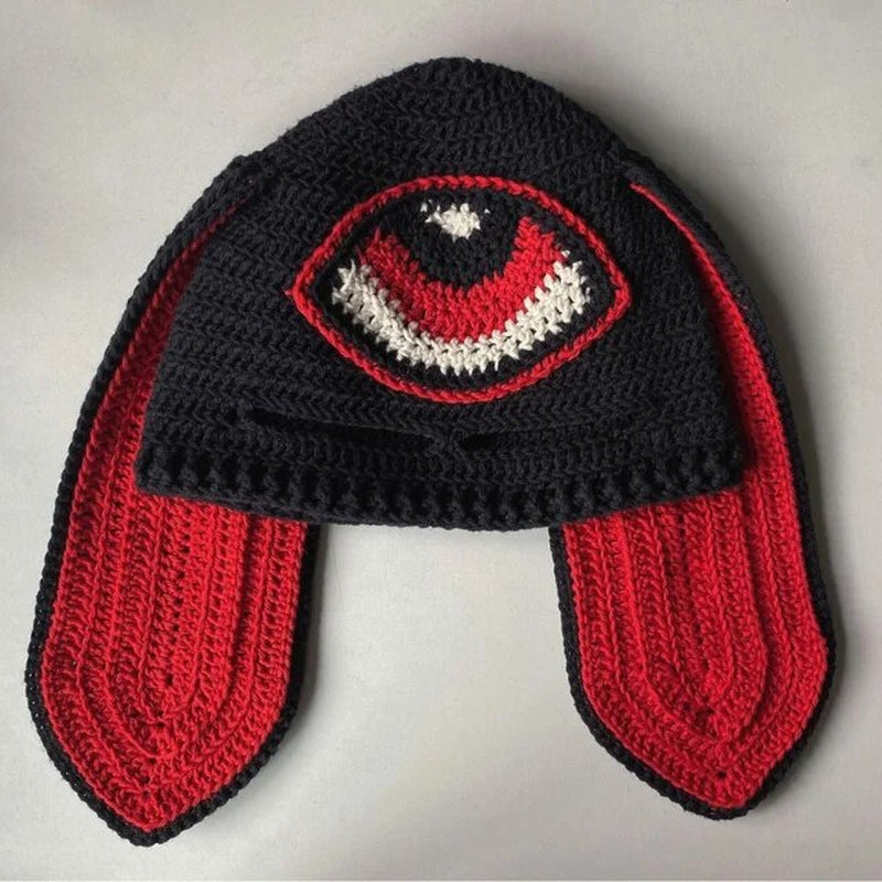 Cosplay Girls Cute Cartoon Animal Ears Cap, Knitted Bunny Ears, Windproof Mask