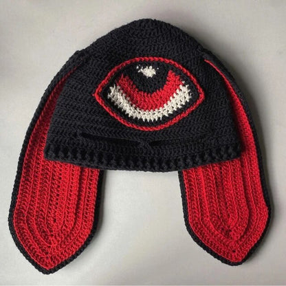 Cosplay Girls Cute Cartoon Animal Ears Cap, Knitted Bunny Ears, Windproof Mask