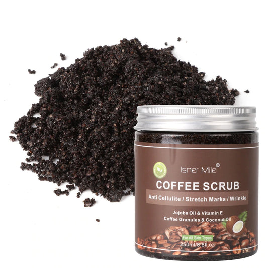 Coffee Scrub Exfoliating Facial, Sea Salt for Brightening, Anti Cellulite Acne Treatment