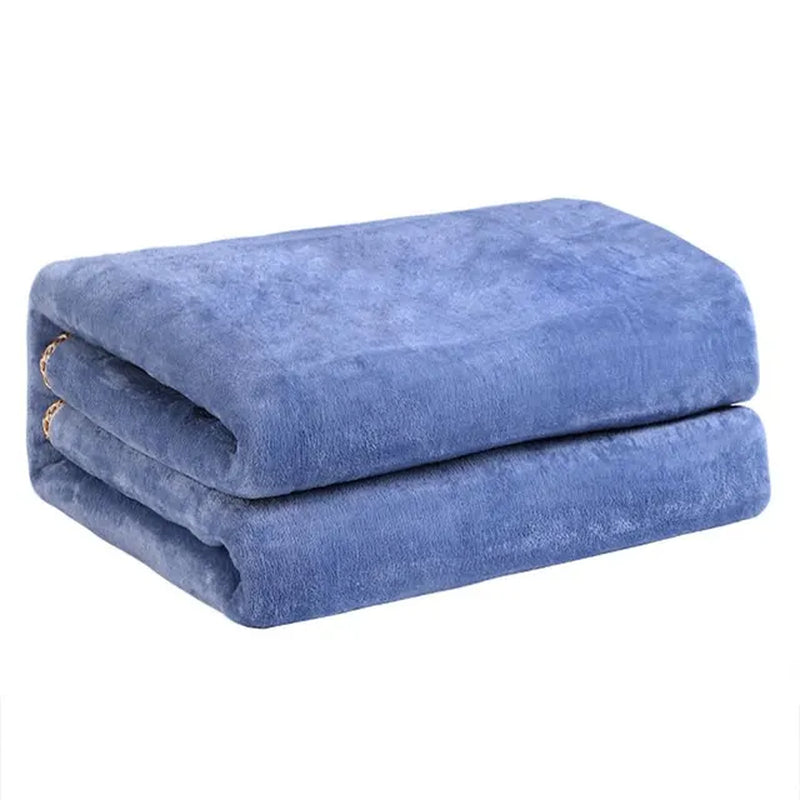 Thermal Soft Warming Winter Coral Fleece Throw Heated Heating Electric Blanket