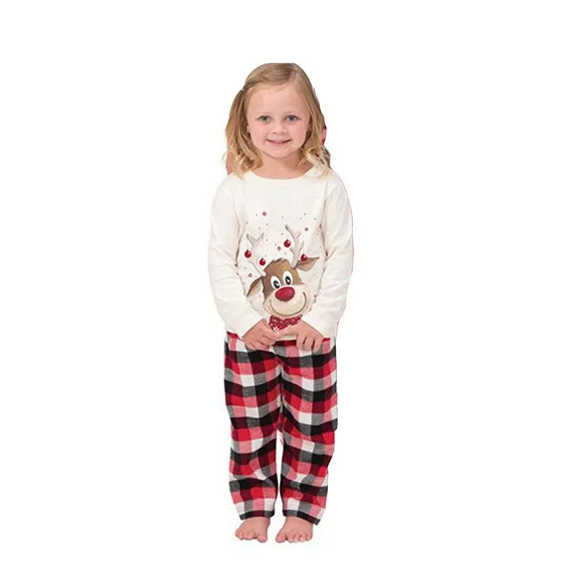  Winter Christmas Pajamas for Family Mom/Dad/Kids/Dog Deer Pajamas