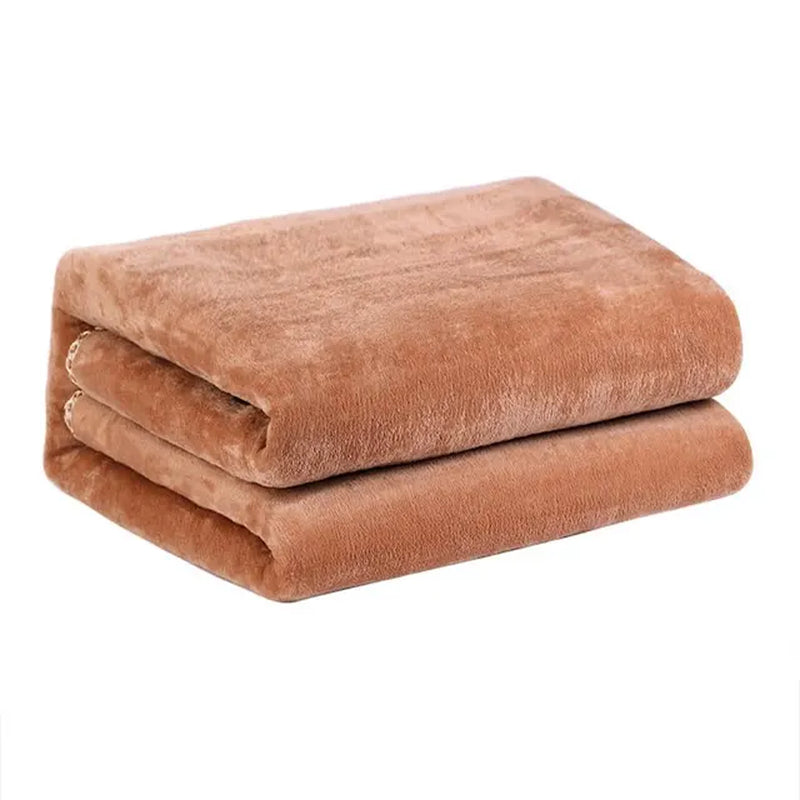 Thermal Soft Warming Winter Coral Fleece Throw Heated Heating Electric Blanket