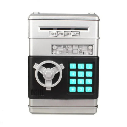 Electronic Piggy Bank Password Safe Box for Children, Coins, Cash, ATM Machine Kid Gifts