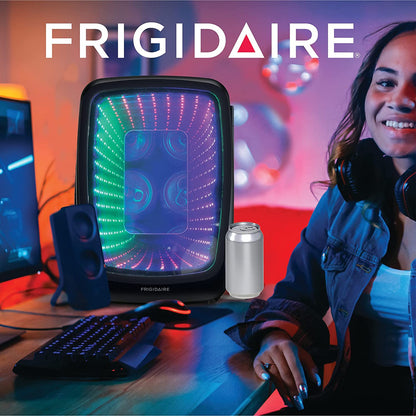 EFMIS179 Gaming Light up Mini Beverage Refrigerator, Stealth