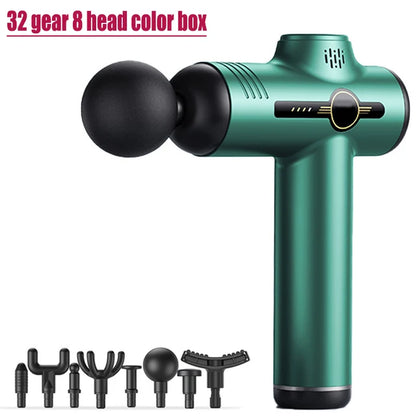 Facial Massage Gun Electric Percussion Pistol Massager Body/Neck/Back, Deep Tissue Muscle, Relaxation, Pain Relief